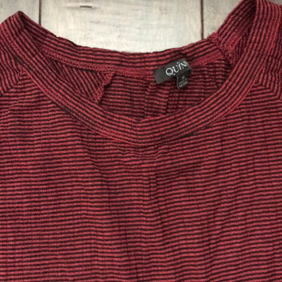 High low red and black stripe tunic - Picture 2 of 3